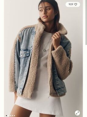Anthropologie BLANKNYC Fuzzy Wuzzy Denim
Jacket